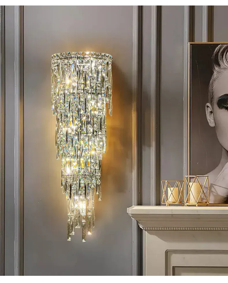Applique Moderne Luxe En Verre Dimmable