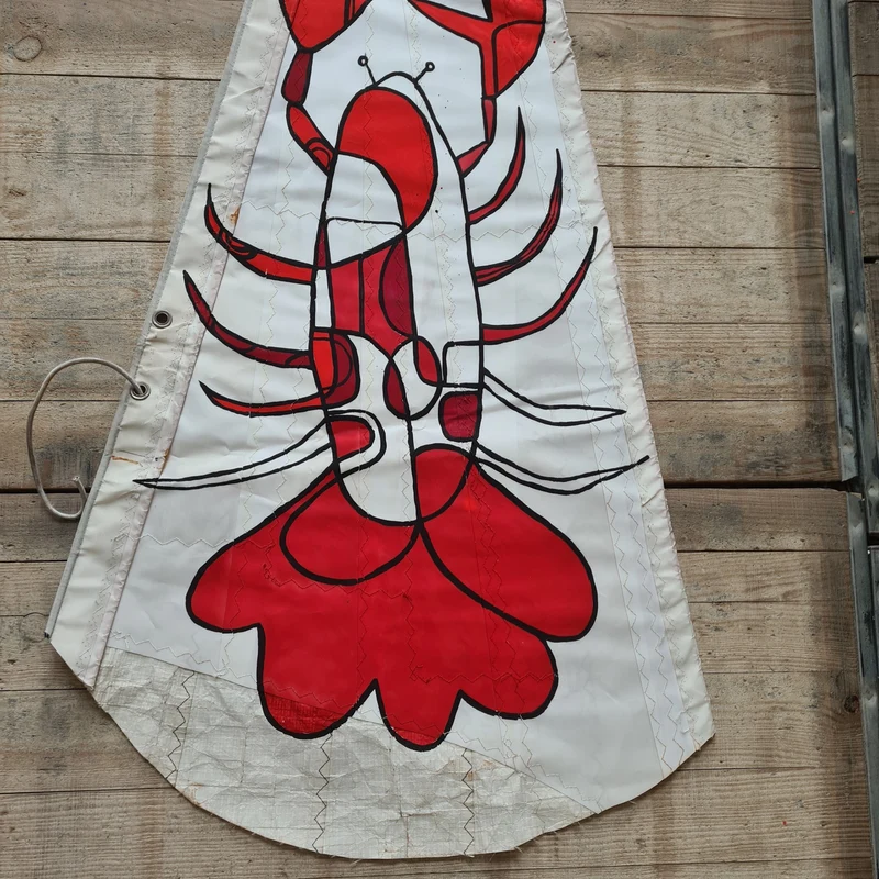 Homard, Peinture sur voile par Cécile Colombo