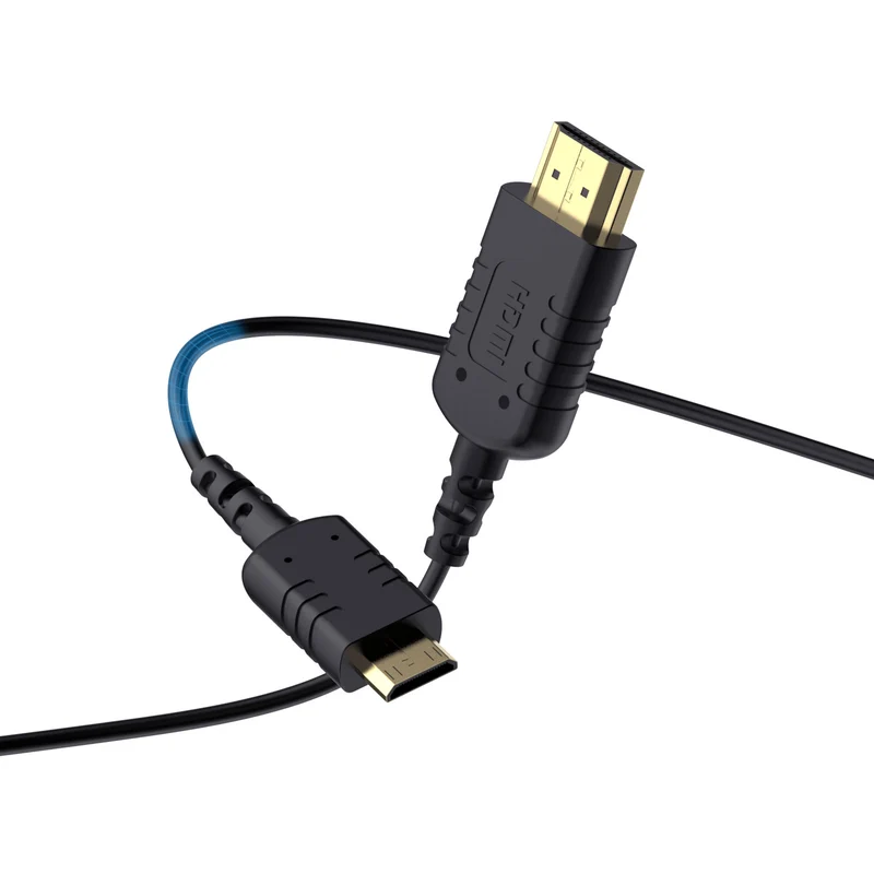 FEELWORLD Câble mini HDMI vers HDMI ultra fin 4K de 3 m, câble HDMI 2.5 fin de 2.0 mm, prise en charge haute vitesse 4K à 60 Hz 2160p 1080p 18 Gbit/s 3D HDR pour appareil photo, caméscope, ordinateur portable, tablette