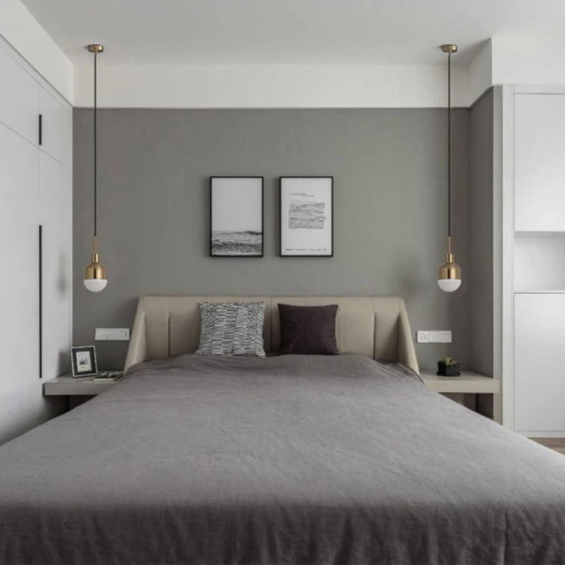 Suspension Opaline Dorée en Cloche – Bicolore Chic pour Salon ou Chambre