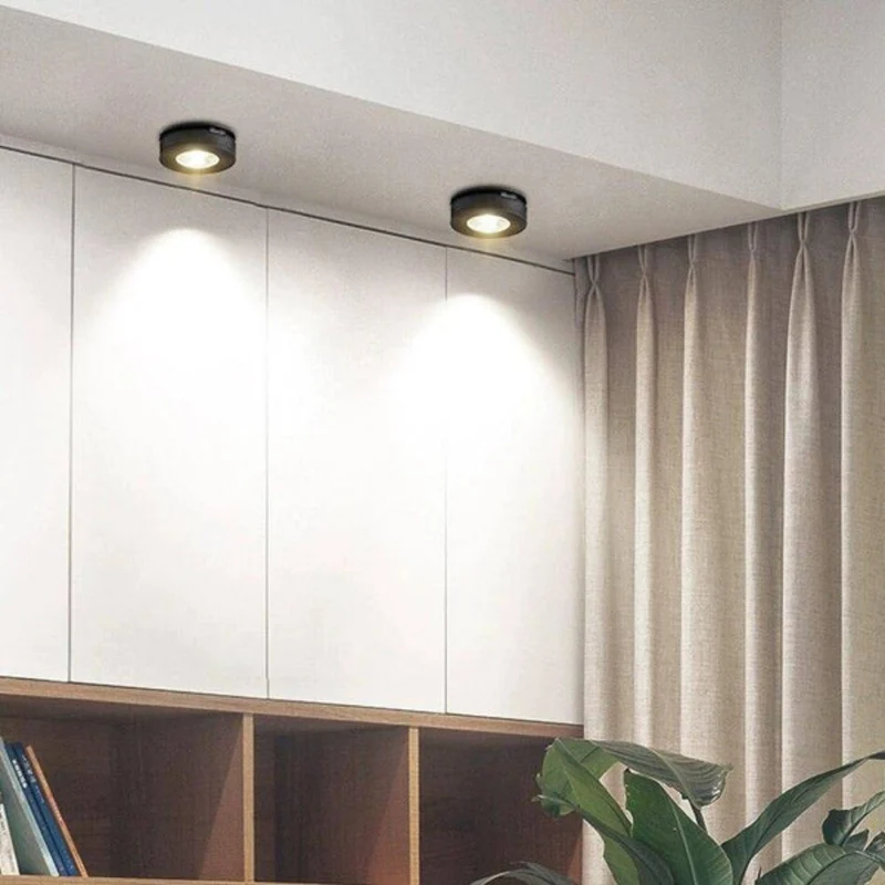 Spot Pivotant Cylindrique 90° – Anneau LED, Élément Architectural