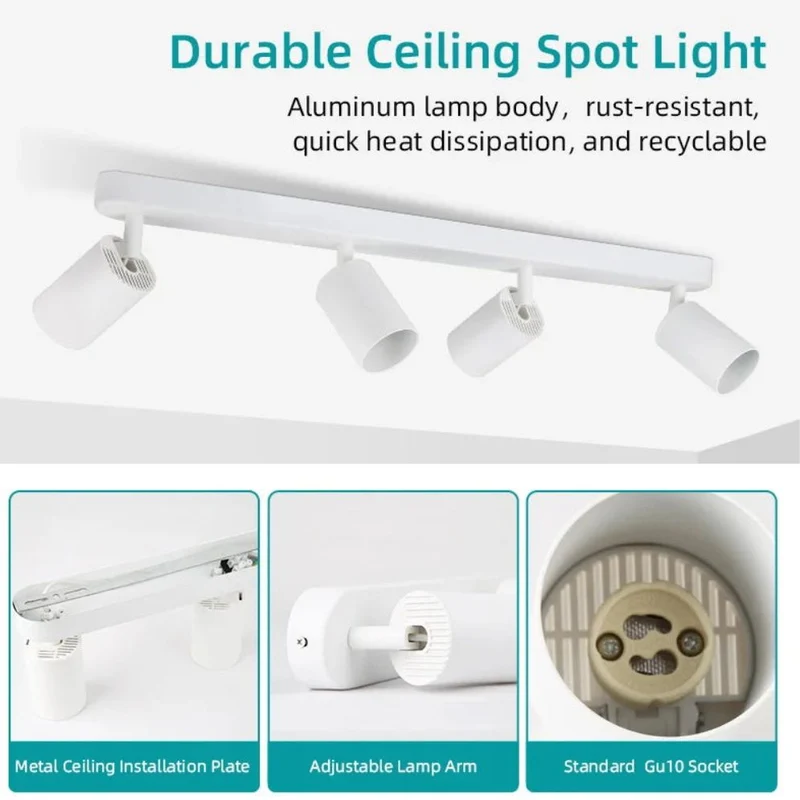 Spot Dimmable avec Variateur en Rail – 3 Ambiances, Salon Dressing