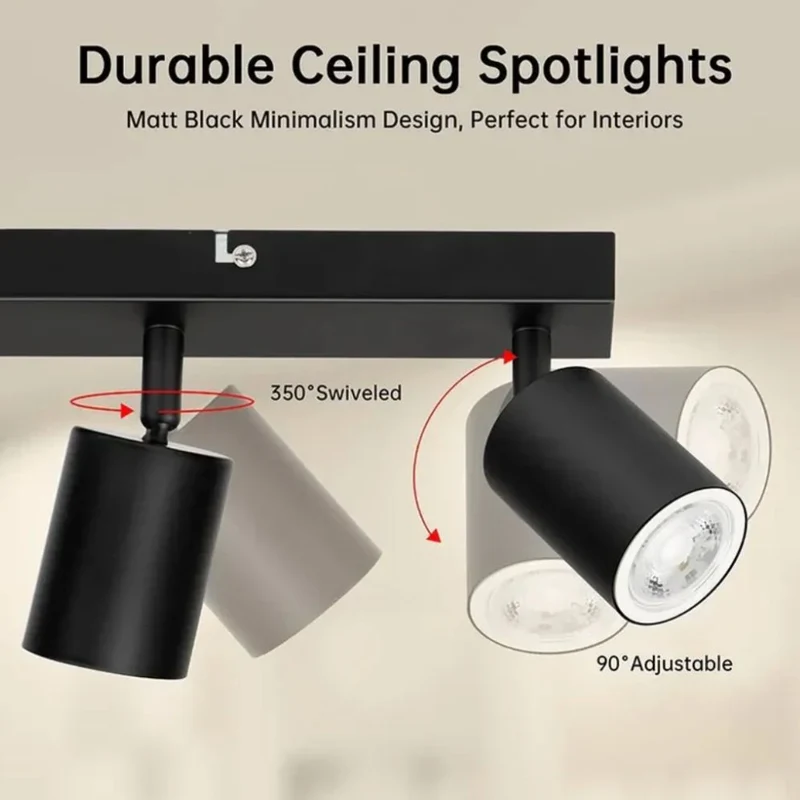 Spot Dimmable avec Variateur en Rail – 3 Ambiances, Salon Dressing