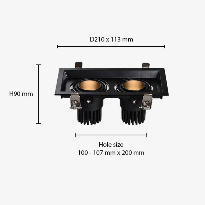 Spot Plafond Design Dimmable – 3 Niveaux, Couloir Salon Cuisine