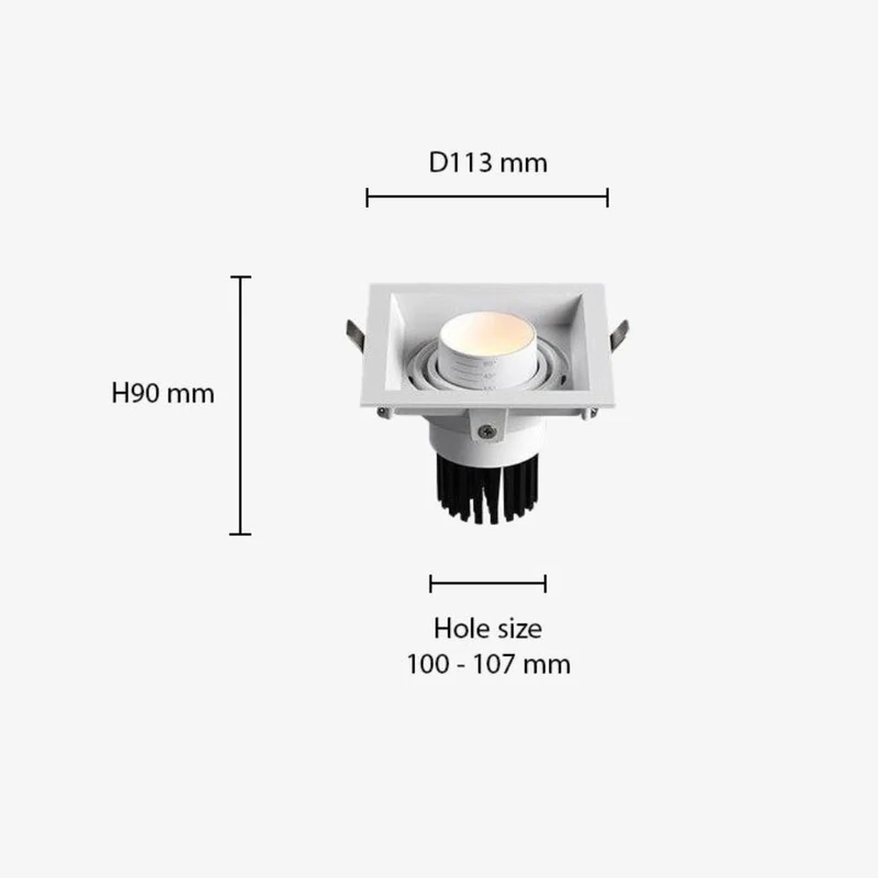 Spot Plafond Design Dimmable – 3 Niveaux, Couloir Salon Cuisine