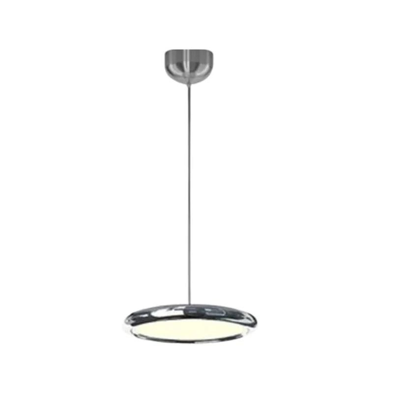 Suspension Argentée à Disques Flottants – Ambiance Aérienne et Moderne