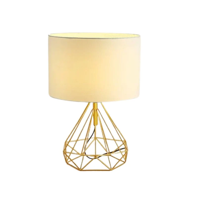 Lampe Chevet Originale Japonaise – Textile Blanc, Socle Noir ou Doré