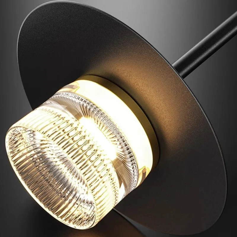 Suspension Luminaire Noire et Or – 3 à 5 Têtes LED pour un Style Luxueux