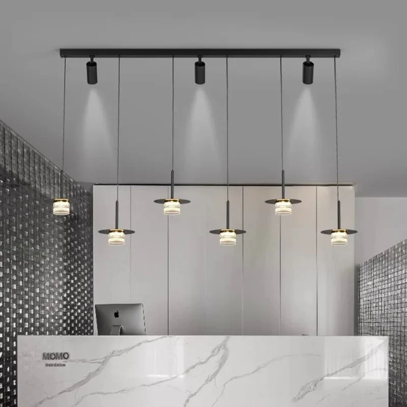 Suspension Luminaire Noire et Or – 3 à 5 Têtes LED pour un Style Luxueux