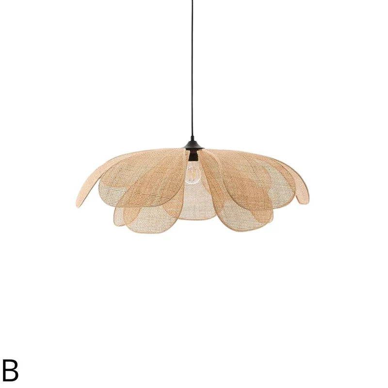 Suspension Jonc de Mer en Rotin et Bambou – Ambiance Exotique, 4 Tailles
