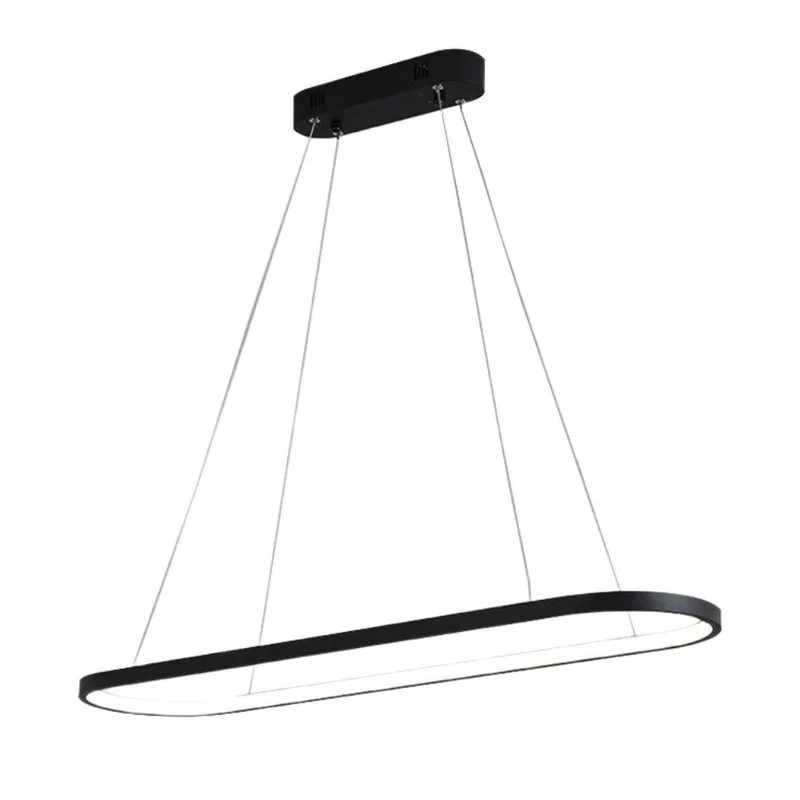 Suspension Rectangulaire en Métal – Noir Industriel ou Blanc Scandinave