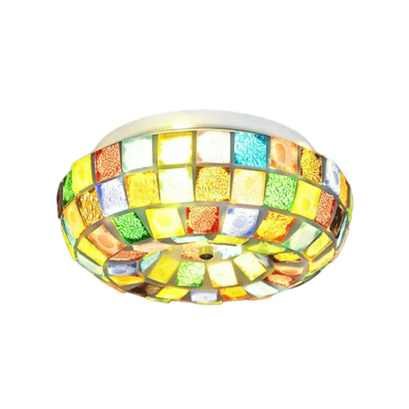 Plafonnier Design Cuisine Mosaïque Colorée – Ambiance Méditerranéenne