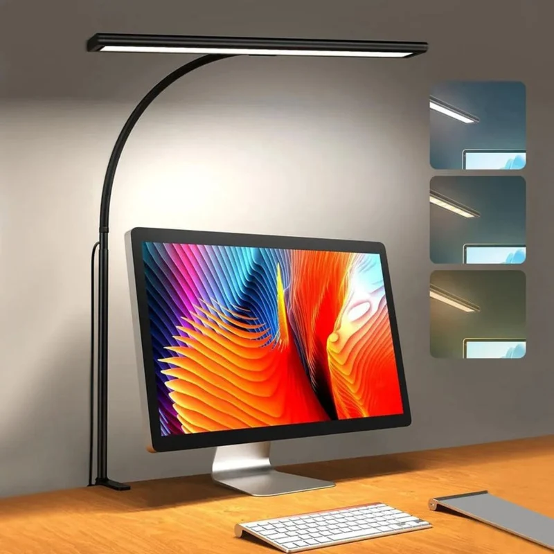 Lampe de Bureau Tactile Led Pliable Col de Cygne Protection des Yeux