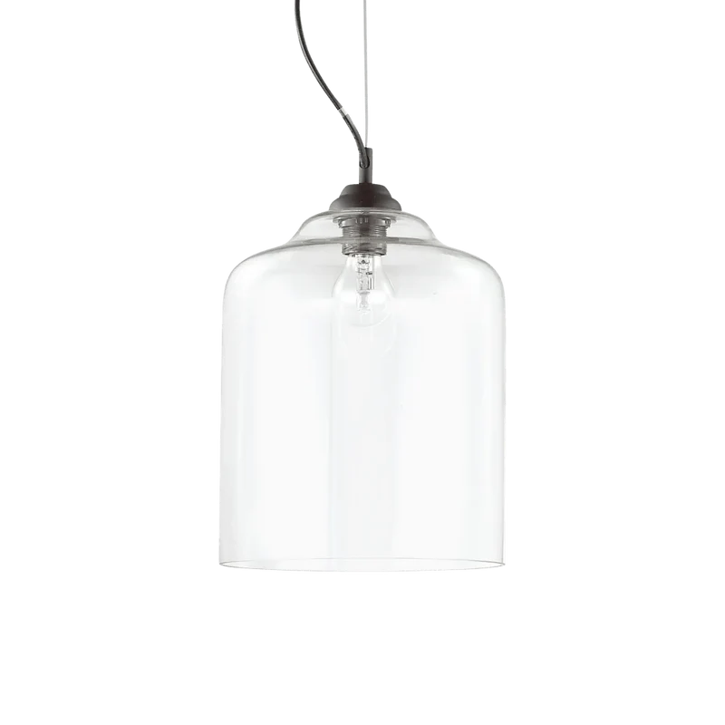 Suspension BISTRO SQUARE verre soufflé transparent