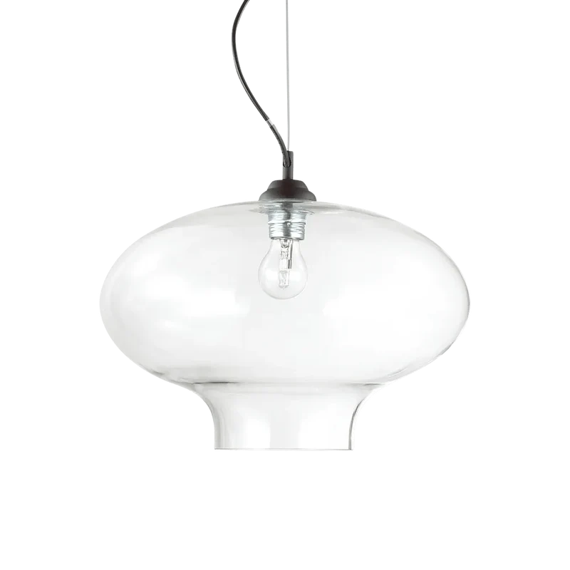 Suspension BISTRO ROUND verre soufflé transparent