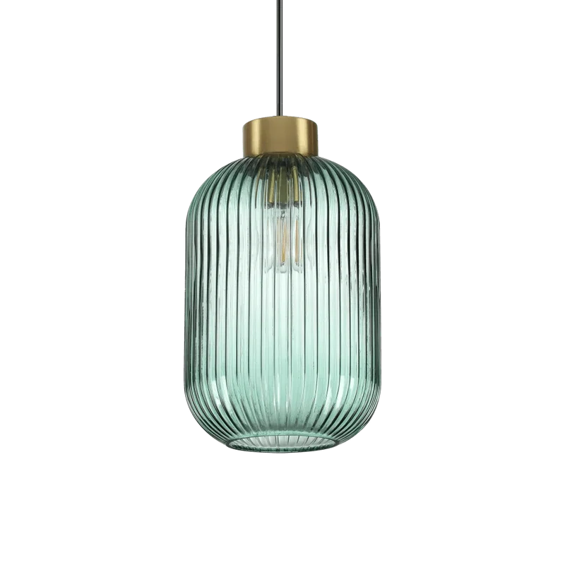 Suspension MINT-3-SP1 verre soufflé vert