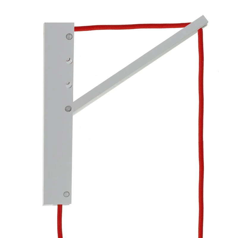 Creative Cables Pinocchio Adjustable Wooden Wall Support for Pendant Lamps - White