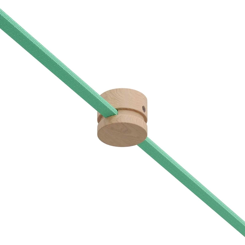 Creative Cables Filé Wooden Cord Pass-Through for String Light Cord - Neutral