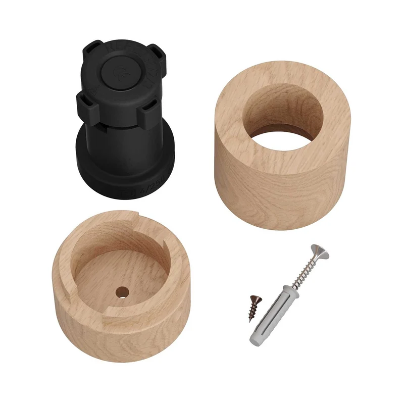 Creative Cables Filé Wooden Lamp Holder for String Light Cord - Neutral