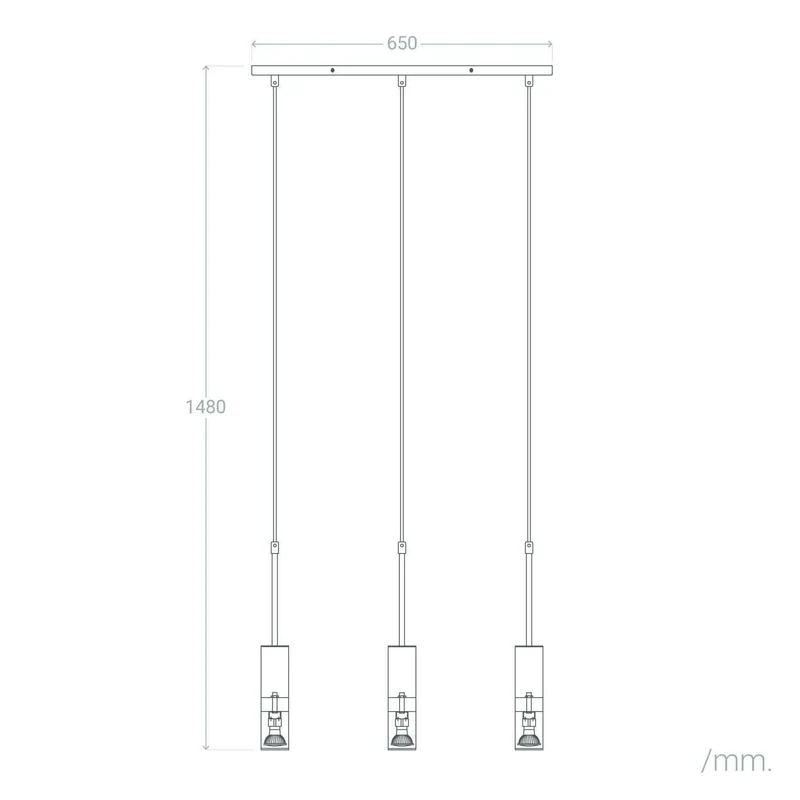 Suspension Trois Lampes