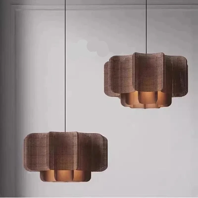 Suspension Bohème Rotin Marron