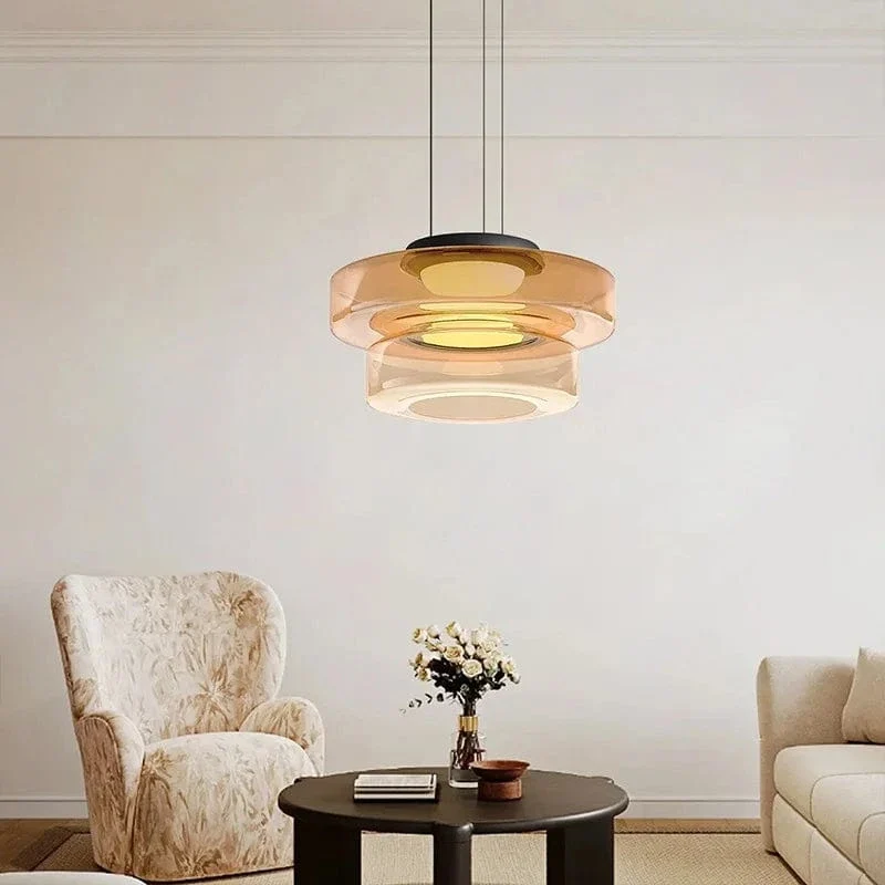Suspension LED en Verre Cuisine