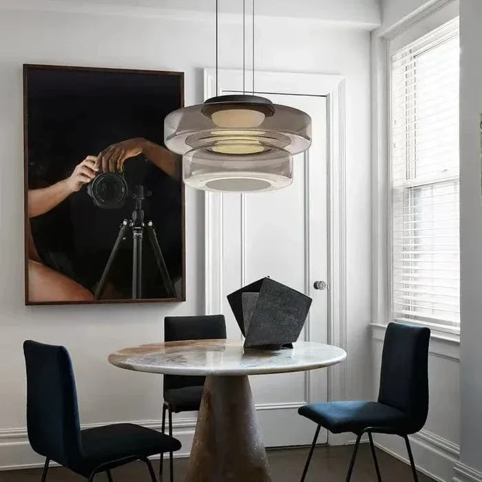 Suspension LED en Verre Cuisine