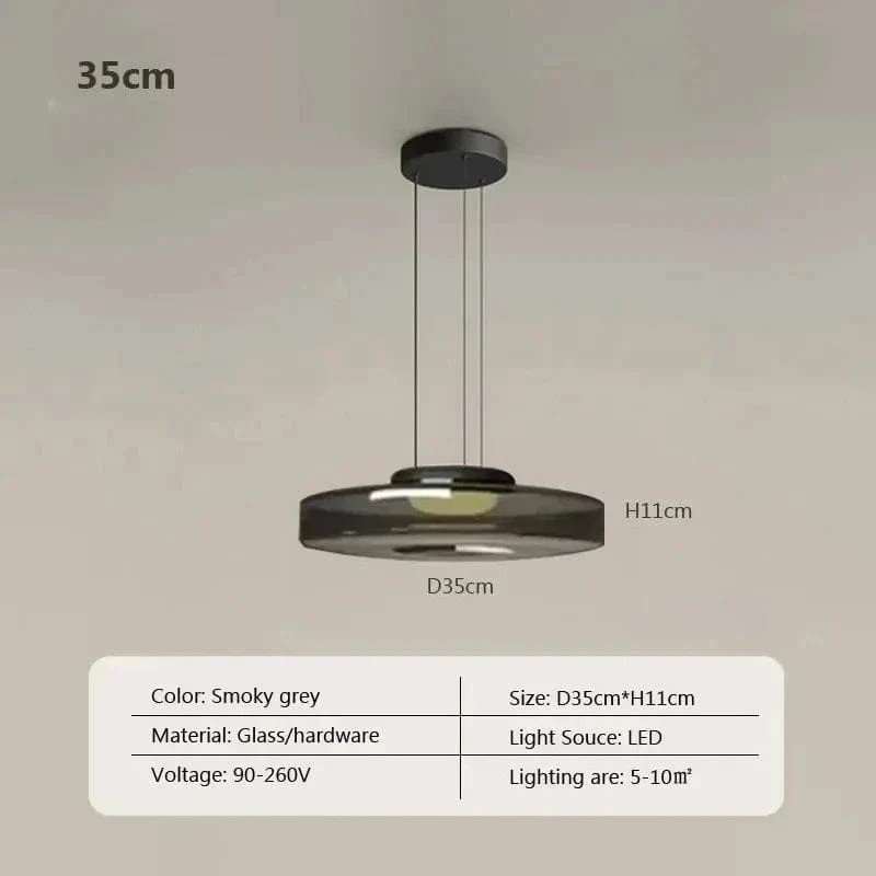 Suspension LED en Verre Cuisine
