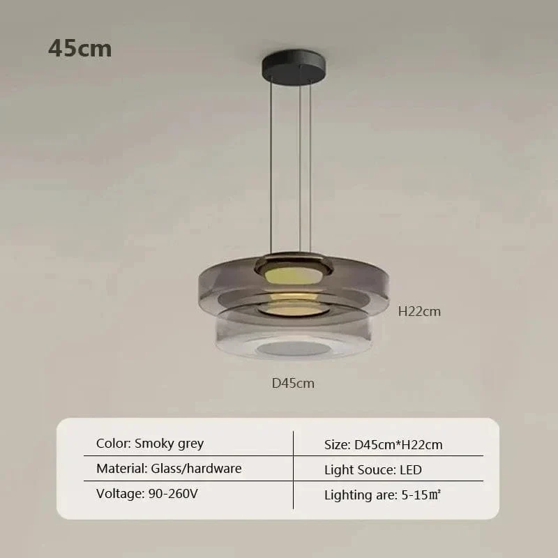 Suspension LED en Verre Cuisine