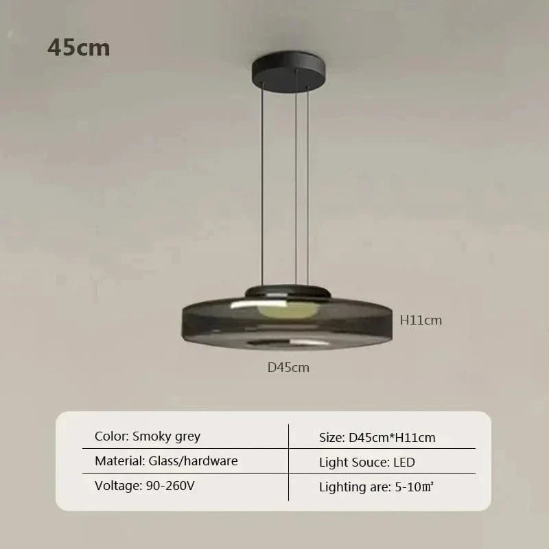 Suspension LED en Verre Cuisine