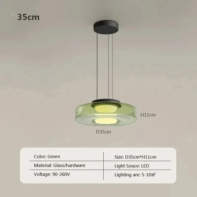 Suspension LED en Verre Cuisine