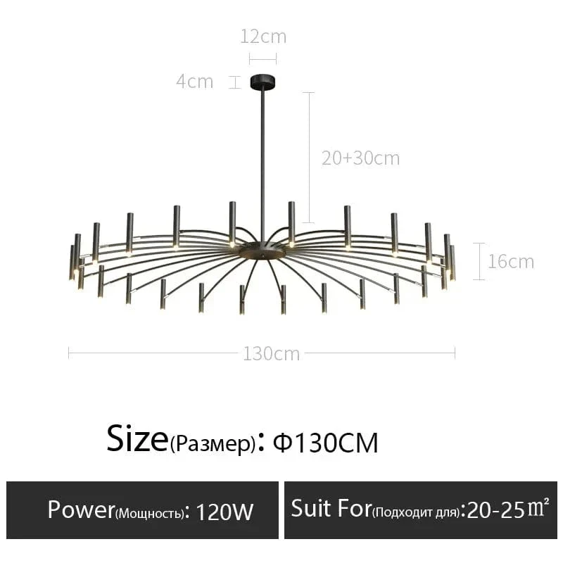 Modern Living Room Led Ceiling Chandelier Metal Black Gold G9 for Bedroom Home Decor Pendant Lamps Lighting Lusters Luminaires