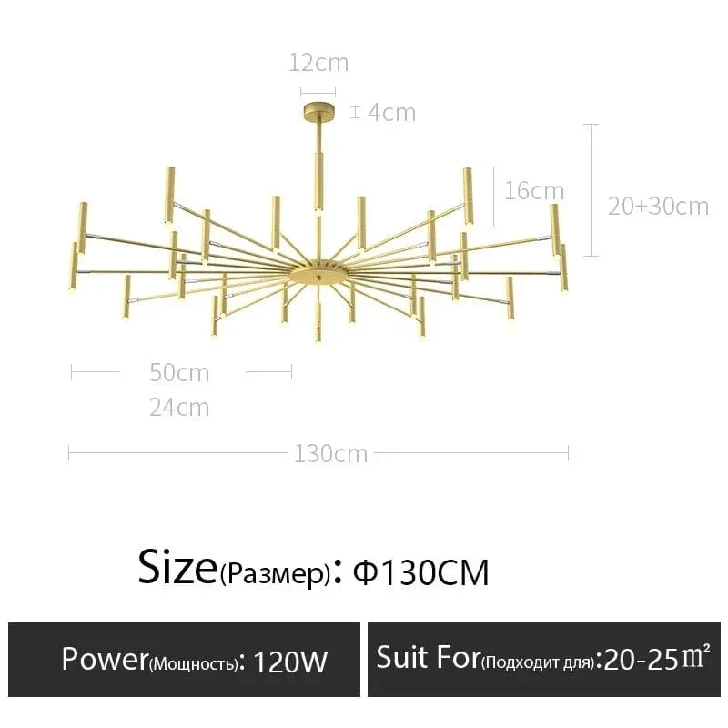 Modern Living Room Led Ceiling Chandelier Metal Black Gold G9 for Bedroom Home Decor Pendant Lamps Lighting Lusters Luminaires