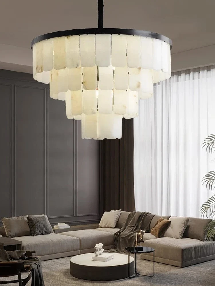 Marble Chandelier Duplex Loft Chandelier Lighting Living Room Pendant Light Minimalist Modern Bedroom Dining Room Hanging Lamp