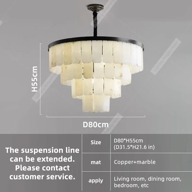 Marble Chandelier Duplex Loft Chandelier Lighting Living Room Pendant Light Minimalist Modern Bedroom Dining Room Hanging Lamp