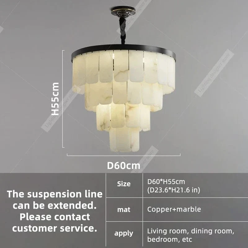 Marble Chandelier Duplex Loft Chandelier Lighting Living Room Pendant Light Minimalist Modern Bedroom Dining Room Hanging Lamp