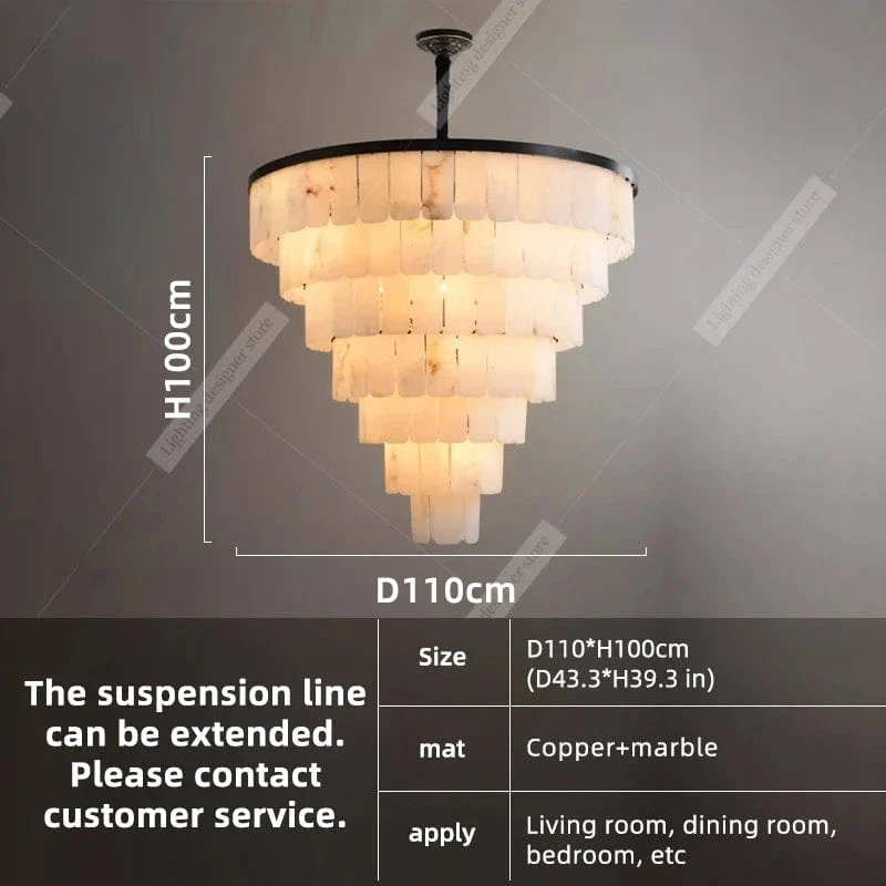 Marble Chandelier Duplex Loft Chandelier Lighting Living Room Pendant Light Minimalist Modern Bedroom Dining Room Hanging Lamp