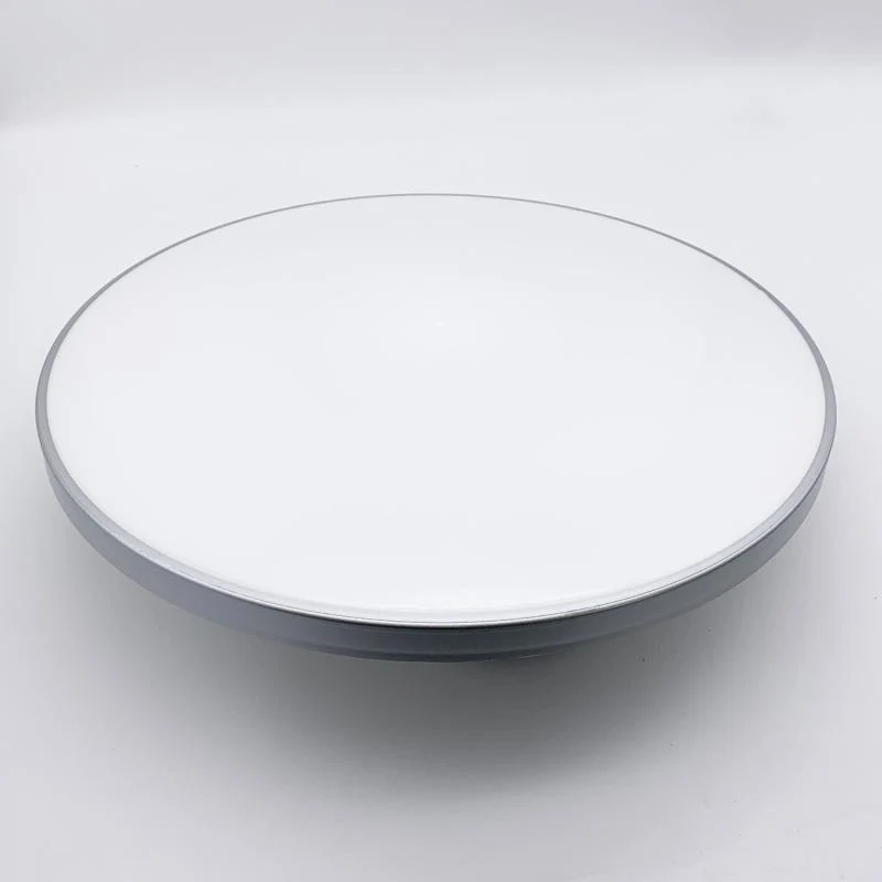 Plafonnier LED Rond 40W 220V Contour Argenté