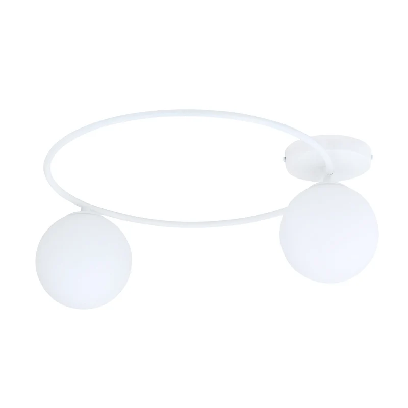 Plafonnier Boule Verre Blanc