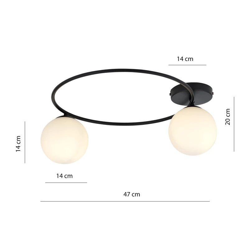 Luminaire Plafond Boules Blanches