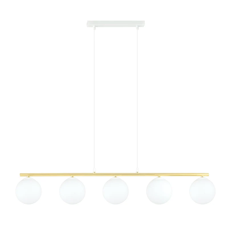Suspension Boule Verre Opaline