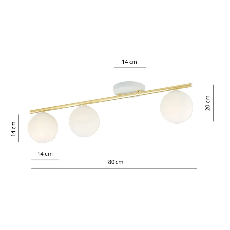 Plafonnier Opaline Vintage
