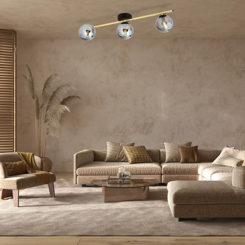 Plafonnier Laiton Design