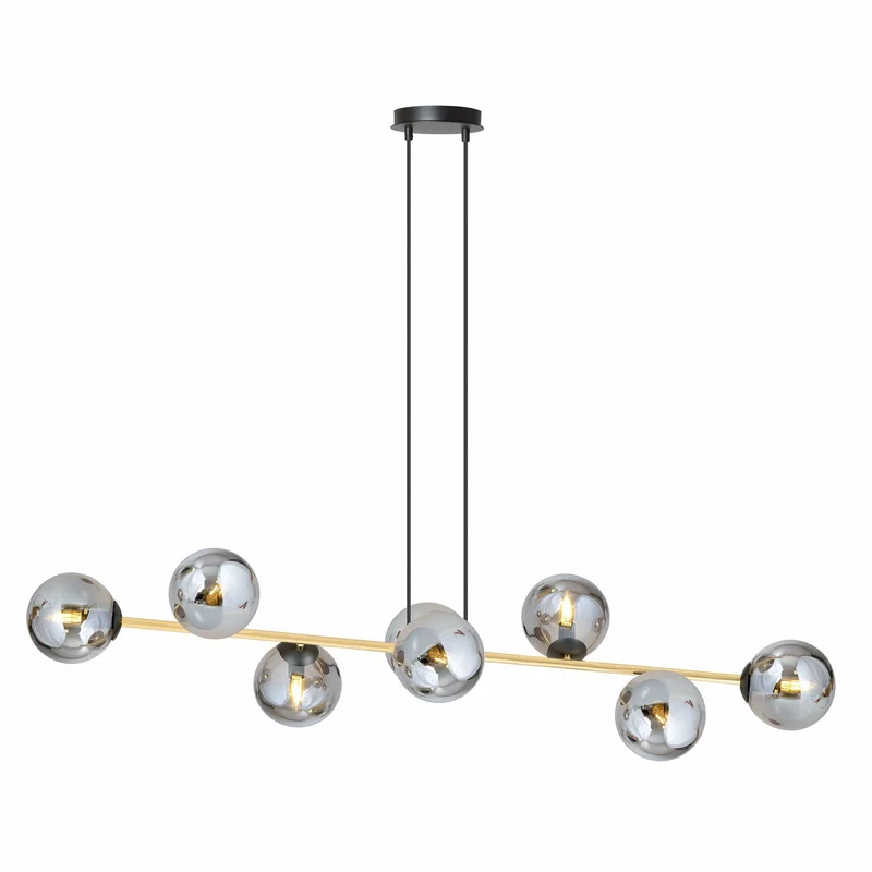 Suspension Boule Verre Et Laiton