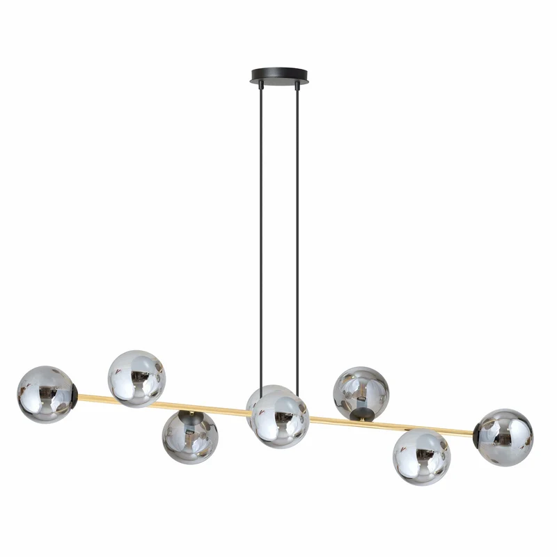 Suspension Boule Verre Et Laiton