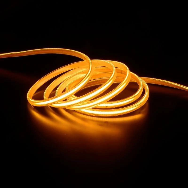 Ruban LED COB 25M AC 296 LED/m 220V 10W/m IP65 - Doré