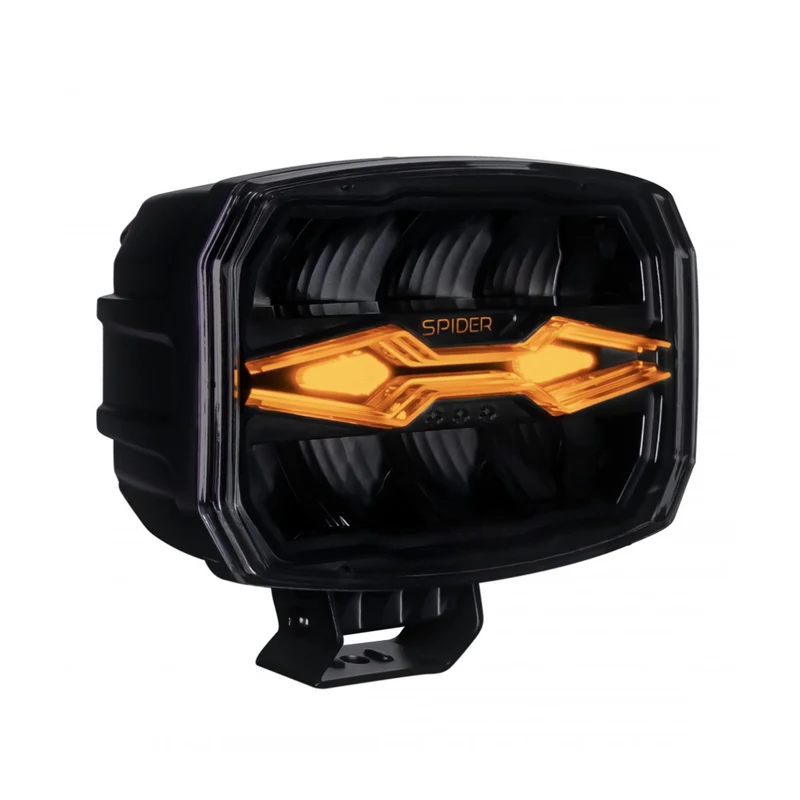 Phare de conduite X-Spider Ninja avec feux de jour blancs et stroboscope ambre