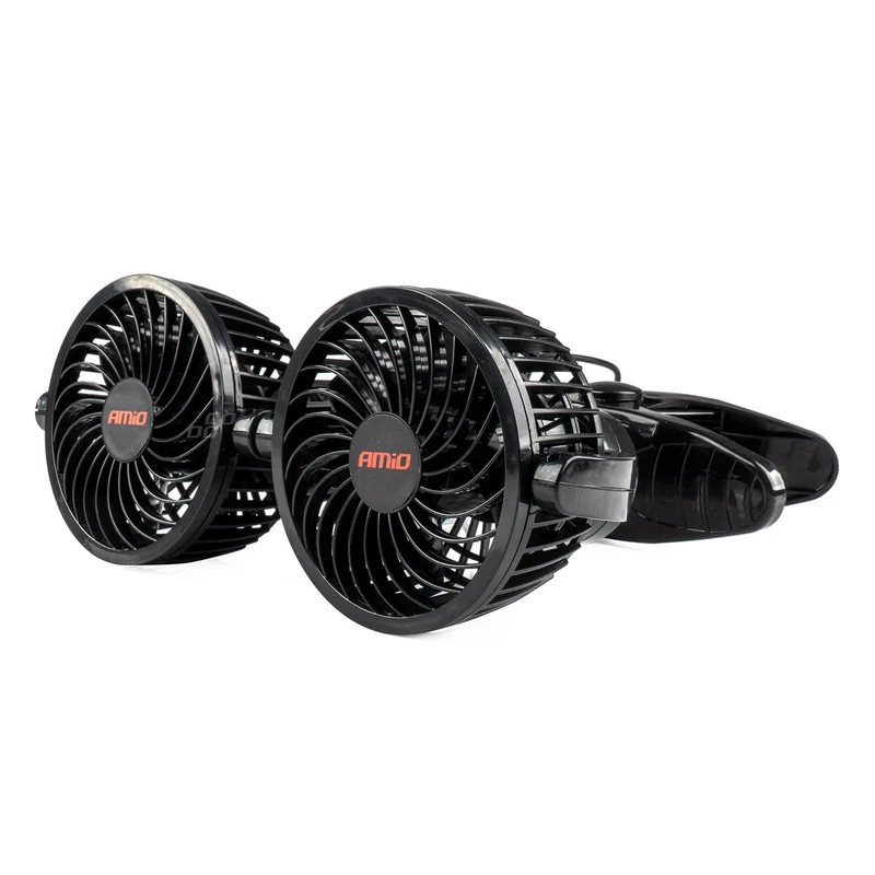 Ventilateur double 12 V avec clip