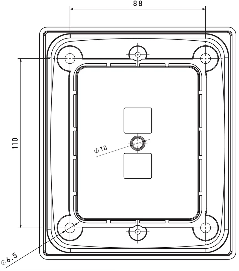 Cadres de montage pour lampes de bloc Fristom FT-323 et 324