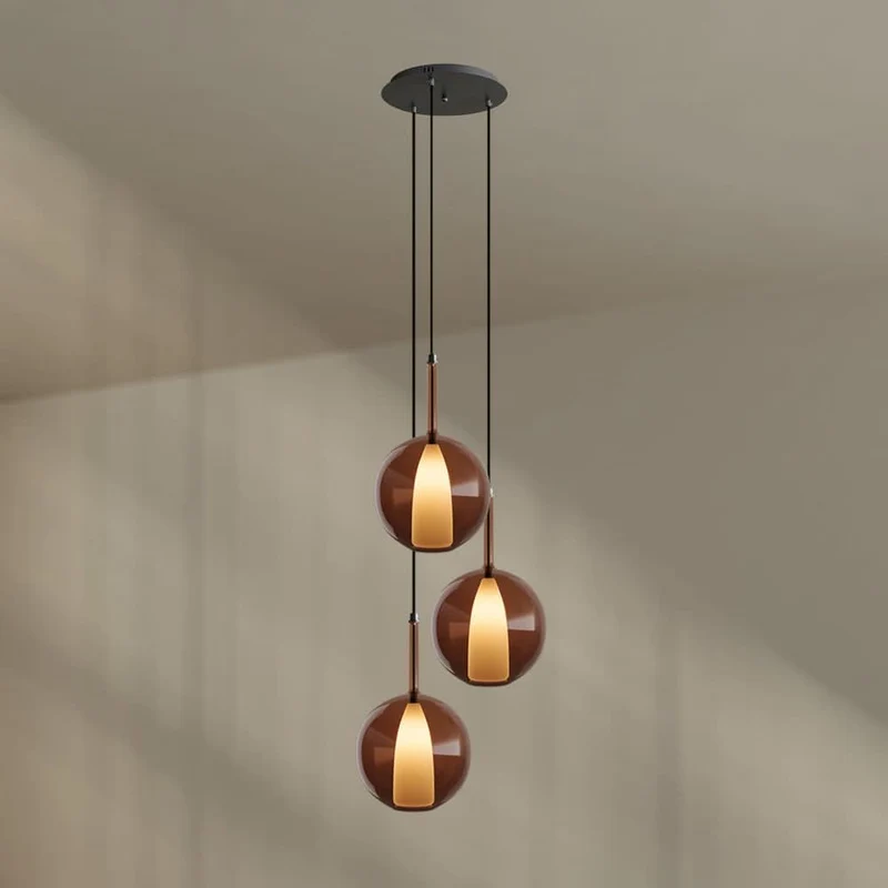 s.luce Belluna Galerieleuchte 3-flammig Ø 40cm Baldachin
